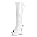Open Toe Lace-Up Stiletto Heels
